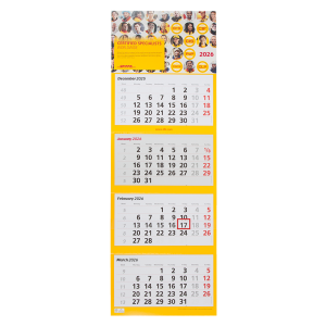 4-Month Wall Calendar (NP) 2026