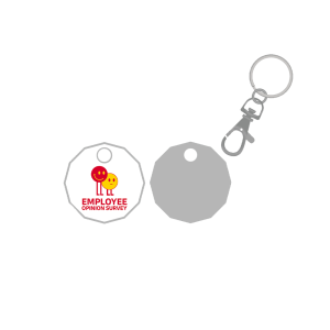 Printed Enamel Trolley Coin Keyring
